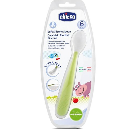 Chicco Κουτάλι Σιλικόνης Soft 6m+ 1τμχ Chicco Κουτάλι Σιλικόνης Soft 6m+ 1τμχ