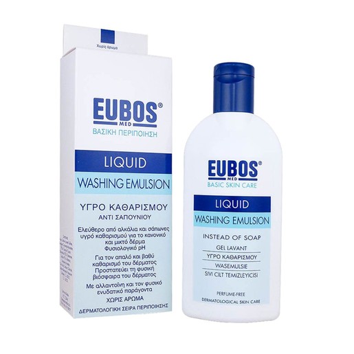 Eubos Liquid Blue Υγρό καθαρισμού, για τον καθημερινό καθαρισμό και την περιποίηση προσώπου και σώματος Eubos Liquid Blue Υγρό καθαρισμού, για τον καθημερινό καθαρισμό και την περιποίηση προσώπου και σώματος