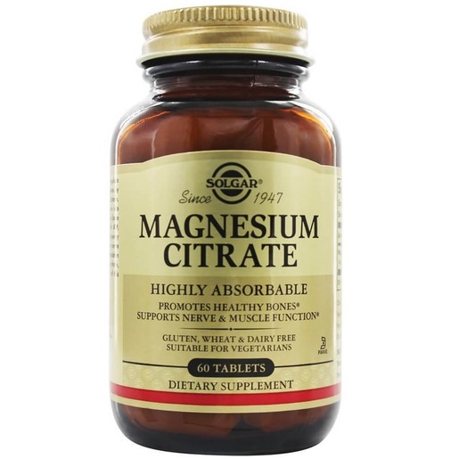 Solgar Magnesium Citrate 200mg tabs Solgar Magnesium Citrate 200mg tabs