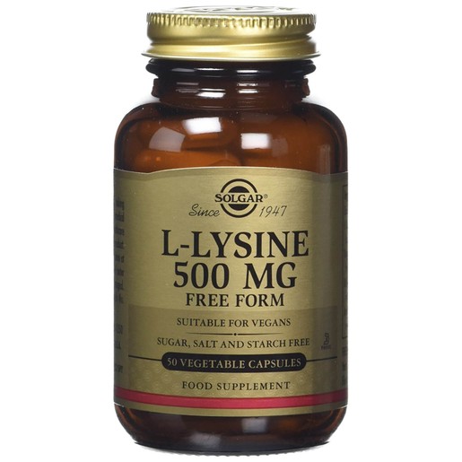 Solgar L-Lysine - 500mg 50veg.caps Solgar L-Lysine - 500mg 50veg.caps