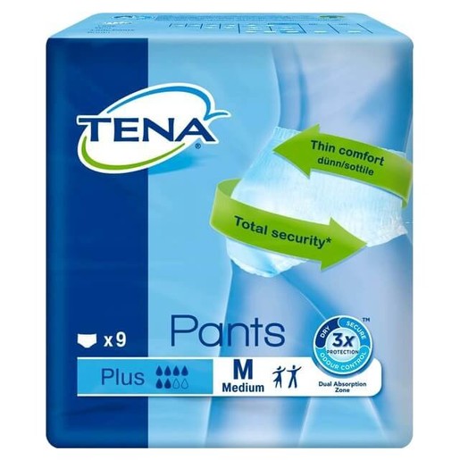 Tena Pants Plus Άνετα & Αξιόπιστα Εσώρουχα Ακράτειας - Medium 9τεμ Tena Pants Plus Άνετα & Αξιόπιστα Εσώρουχα Ακράτειας - Medium 9τεμ