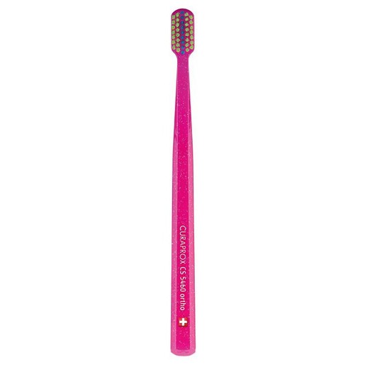 Curaprox CS 5460 Ortho Ultra Soft Toothbrush Φούξια - Λαχανί 1 Τεμάχιο