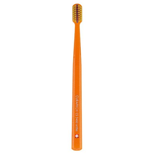Curaprox CS 5460 Ortho Ultra Soft Toothbrush Πορτοκαλί - Λαχανί 1 Τεμάχιο
