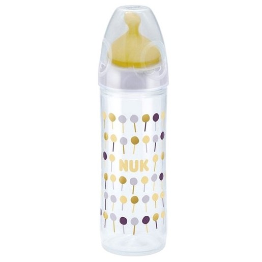 NUK New Classic Μπιμπερό Πολυπροπυλένιο Στενό Σχήμα με Θηλή Καουτσουκ 250ml NUK New Classic Μπιμπερό Πολυπροπυλένιο Στενό Σχήμα με Θηλή Καουτσουκ 250ml