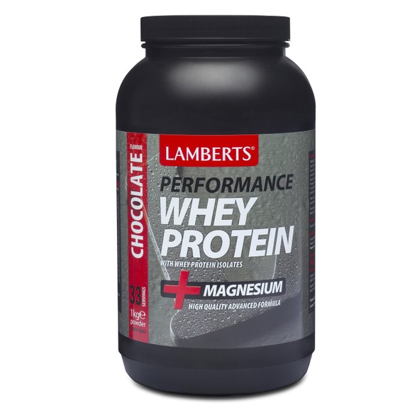 Lamberts Performance Whey Protein Powder Magnesium 1000g - Chocolate Lamberts Performance Whey Protein Powder Magnesium 1000g - Chocolate