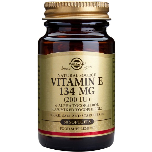 Solgar Natural Vitamin E 134mg 50 Softgels