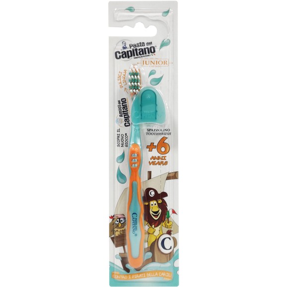 Pasta Del Capitano Junior Soft Toothbrush 6+ Years 1 Τεμάχιο - Πορτοκαλί