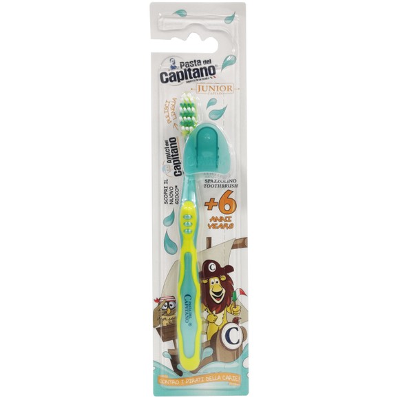 Pasta Del Capitano Junior Soft Toothbrush 6+ Years 1 Τεμάχιο - Κίτρινο