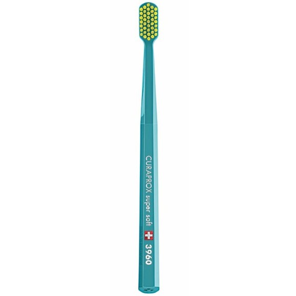 Curaprox CS 3960 Super Soft Toothbrush 1 Τεμάχιο - Πετρόλ/ Κίτρινο