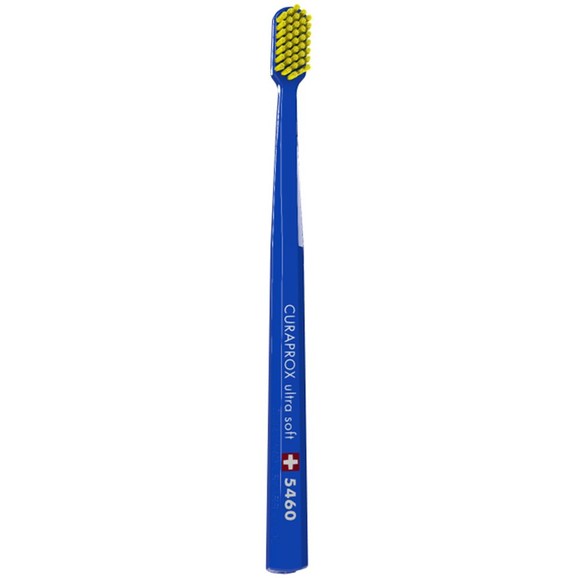 Curaprox CS 5460 Ultra Soft Toothbrush 1 Τεμάχιο - Σκούρο Μπλε/ Κίτρινο
