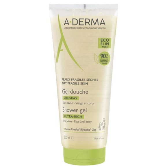 A-Derma Shower Gel for Face & Body 200ml