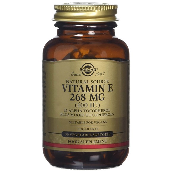 Solgar Natural Vitamin E 268mg 50 Softgels