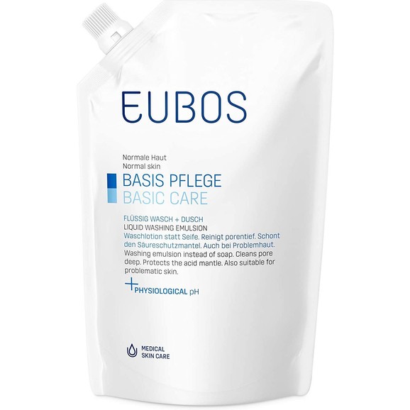 Eubos Basic Care Blue Liquid Washing Emulsion - 400ml Refill
