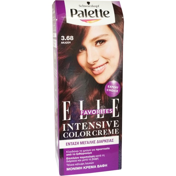 Schwarzkopf Palette Intensive Hair Color Creme Kit 1 Τεμάχιο - 3.68 Ακαζού