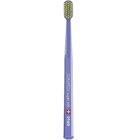 Curaprox CS 3960 Super Soft Toothbrush 1 Τεμάχιο - Μωβ/ Κίτρινο