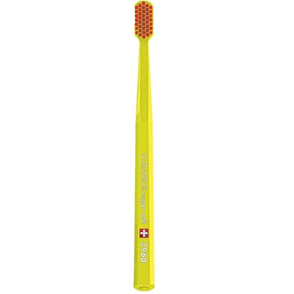 Curaprox CS 3960 Super Soft Toothbrush 1 Τεμάχιο - Κίτρινο/ Κόκκινο