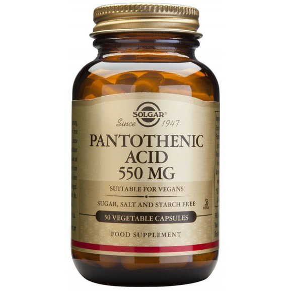 Solgar Pantothenic Acid 550mg 50caps