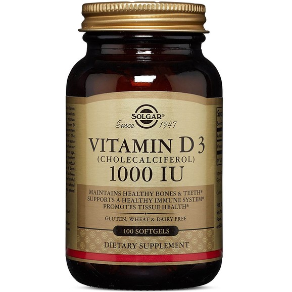 Solgar Vitamin D3 tabs - 1000 iu 100softgels Solgar Vitamin D3 tabs - 1000 iu 100softgels