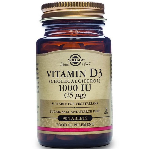 Solgar Vitamin D3 tabs - 1000 iu 90 tabs