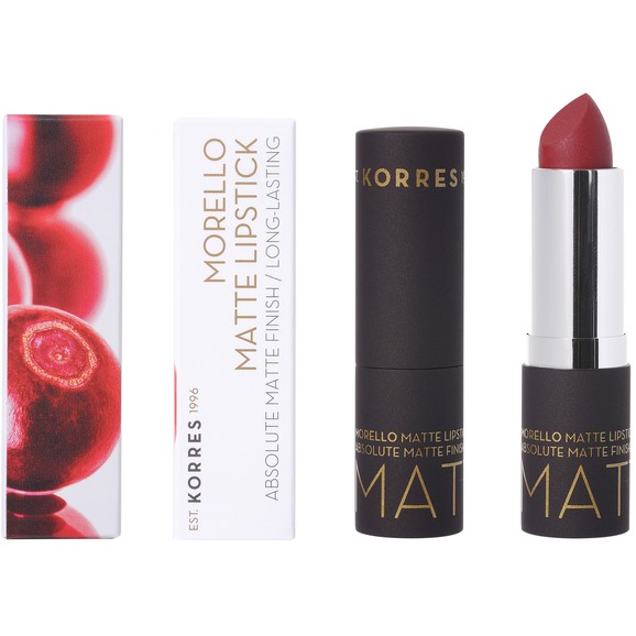 Korres Morello Matte Lipstick - 59 ΚΟΚΚΙΝΟ ΒΕΡΓΟΥΝΔΙΑΣ