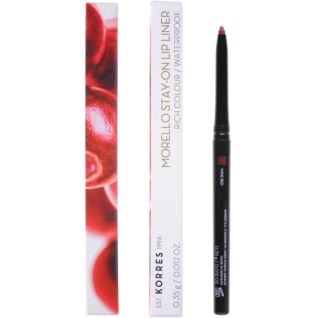 Korres Morello Stay-on Lip Liner 0.35g - 03 Wine Red Korres Morello Stay-on Lip Liner 0.35g - 03 Wine Red