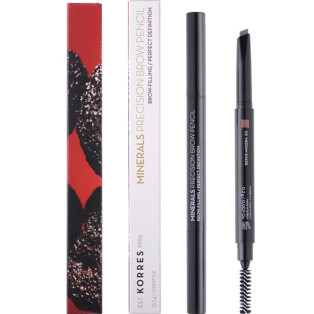 Korres Minerals Precision EyeBrow Pencil 0.2gr - 02 Medium Shade Korres Minerals Precision EyeBrow Pencil 0.2gr - 02 Medium Shade