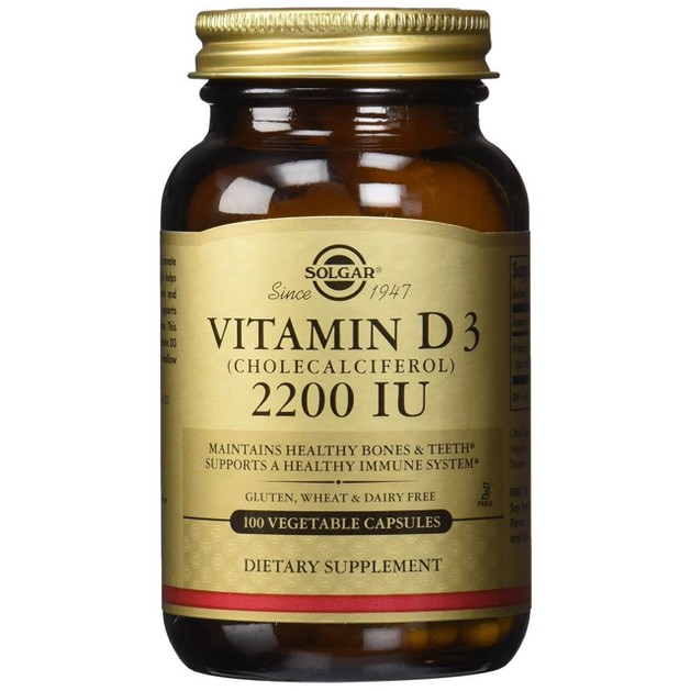 Solgar Vitamin D3 2200 iu 100caps Solgar Vitamin D3 2200 iu 100caps