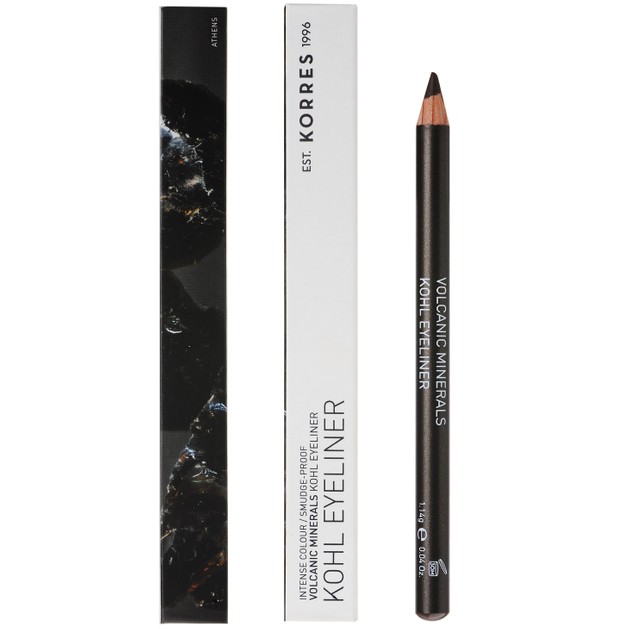 Korres Black Volcanic Minerals Kohl Eyeliner 1,14gr - 02 Καφέ Korres Black Volcanic Minerals Kohl Eyeliner 1,14gr - 02 Καφέ