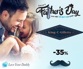 Father's Day Gillette King C -35%
