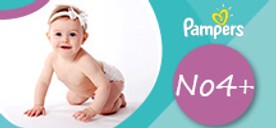 Pampers νούμερo 4+ (για μωράκια 10-15 κιλά)