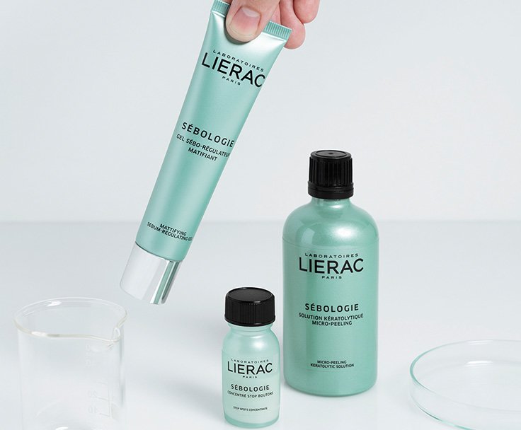 LIERAC SEBOLOGIE  Η εξειδικευμένη λύση στην καταπολέμηση των ατελειών σε κάθε στάδιο του σχηματισμού τους