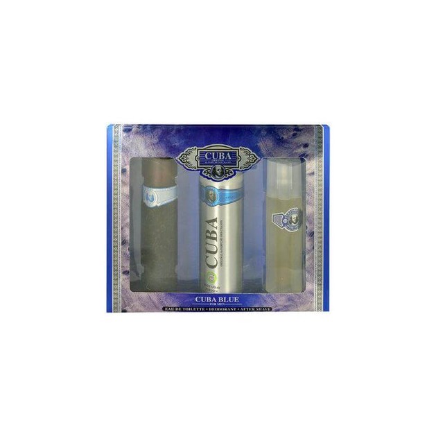 CUBA Cuba Blue eau de toilette 100ml + Deodorant Body Spray 200ml + After Shave 100ml (Gift Set) CUBA Cuba Blue eau de toilette 100ml + Deodorant Body Spray 200ml + After Shave 100ml (Gift Set)