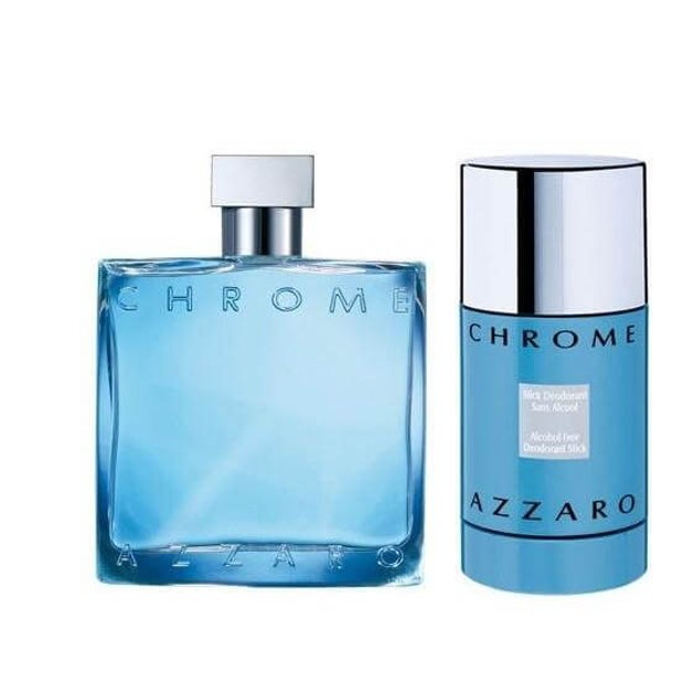 Azzaro Chrome eau de toilette 100ml + deo stick 75ml Azzaro Chrome eau de toilette 100ml + deo stick 75ml
