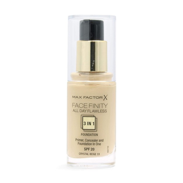 Max Factor Facefinity 33 Crystal Beige 3 in 1 Foundation 30ml (make up) Max Factor Facefinity 33 Crystal Beige 3 in 1 Foundation 30ml (make up)