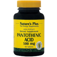 Natures Plus Pantothenic Acid 500mg Антистрес витамин 90tabs