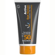 Frezyderm Active Sun Screen Sensitive Face & Body Spf50, Активен крем за висока слънцезащита 150 ml