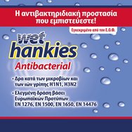 Wet Hankies Clean & Protect Антибактериални кърпички 2+2 Подарък, 4 x 15 броя