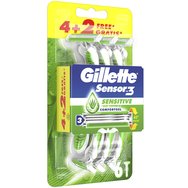 Gillette Sensor 3 Sensitive Disposable Razors 6 бр