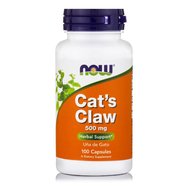 Now Foods Cat\'s Claw 500mg Хранителна добавка за лечение на алергии и инфекции 100 капс
