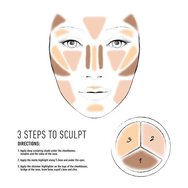 Nyx 3 Steps to Sculpt Face Sculpting Palette 5gr - Light