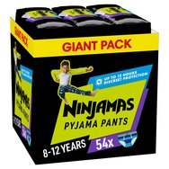 Ninjamas Pyjama Pants Boy 8-12 Years (27-43kg) Monthly Pack 54 бр