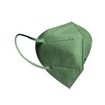 Famex Mask Μάσκα Προστασίας μιας Χρήσης FFP2 NR KN95 σε Σκούρο Πράσινο Χρώμα 1 Τεμάχιο