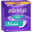 Always Daily Fresh Normal Odour Lock 60 Τεμάχια
