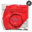 Disposable Non Medical Mask FFP2 KN95 Μάσκα Προστασίας με Μεταλλικό Έλασμα μιας Χρήσης σε Κόκκινο Χρώμα 20 Τεμάχια