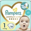 Σετ Pampers Premium Care Νο1 Newborn (2-5kg) 150 Πάνες (3x50 Πάνες)