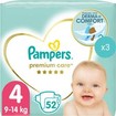 Σετ Pampers Premium Care Jumbo Pack Νο4 (9-14kg) 156 Πάνες (3x52 Πάνες)