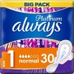 Σετ Always Platinum Sanitary Towels with Comfort Lock Wings Size 1, 90 Τεμάχια (3x30 Τεμάχια)