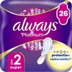 Σετ Always Platinum Sanitary Towels with Comfort Lock Wings Size 2, 78 Τεμάχια (3x26 Τεμάχια)