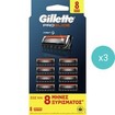 Σετ Gillette ProGlide Replacement Razors 24 Τεμάχια (3x8 Τεμάχια)