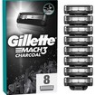 Σετ Gillette Mach 3 Charcoal Replacement Razors 24 Τεμάχια (3x8 Τεμάχια)